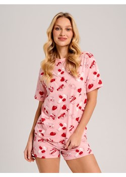 Sinsay - Piżama bawełniana - różowy ze sklepu Sinsay w kategorii Piżamy damskie - zdjęcie 169212112
