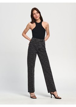 Sinsay - Jeansy straight high waist - czarny ze sklepu Sinsay w kategorii Jeansy damskie - zdjęcie 169212233