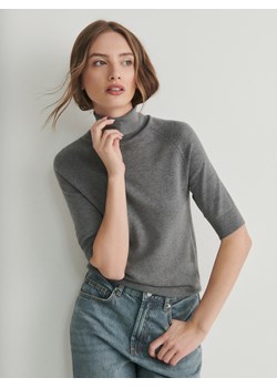 Reserved - Sweter z golfem - szary ze sklepu Reserved w kategorii Bluzki damskie - zdjęcie 169212650
