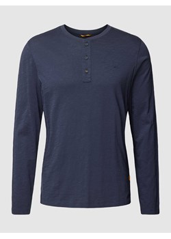 Bluzka z długim rękawem i krótką listwą guzikową ze sklepu Peek&Cloppenburg  w kategorii T-shirty męskie - zdjęcie 169216644