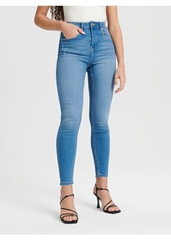 Sinsay - Jeansy skinny high waist - niebieski ze sklepu Sinsay w kategorii Jeansy damskie - zdjęcie 169218030
