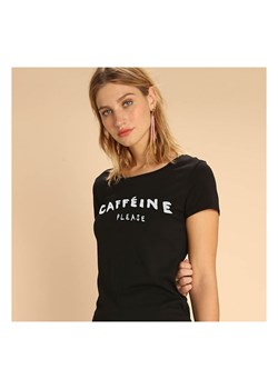 WOOOP Koszulka &quot;Caffeine Please&quot; w kolorze czarnym ze sklepu Limango Polska w kategorii Bluzki damskie - zdjęcie 169218362
