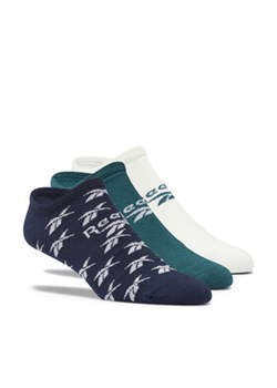 Reebok Skarpety stopki unisex Classics Invisible Socks 3 Pairs H47529 Zielony ze sklepu MODIVO w kategorii Skarpetki damskie - zdjęcie 169219541