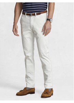Polo Ralph Lauren Chinosy 710704176094 Biały Slim Fit ze sklepu MODIVO w kategorii Spodnie męskie - zdjęcie 169219550