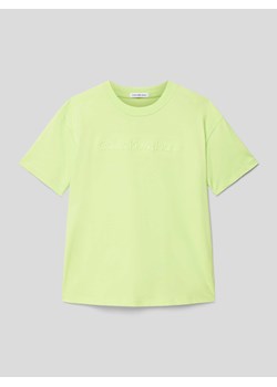 T-shirt z wyhaftowanym logo model ‘RAISED’ ze sklepu Peek&Cloppenburg  w kategorii T-shirty chłopięce - zdjęcie 169221713