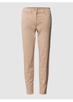 Spodnie o kroju slim fit w jednolitym kolorze ze sklepu Peek&Cloppenburg  w kategorii Spodnie damskie - zdjęcie 169222273