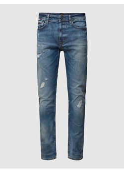Jeansy o kroju tapered fit z wpuszczanymi kieszeniami ze sklepu Peek&Cloppenburg  w kategorii Jeansy męskie - zdjęcie 169222544