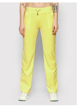 Juicy Couture Spodnie dresowe Delray JCCB221003 Żółty Regular Fit ze sklepu MODIVO w kategorii Spodnie damskie - zdjęcie 169224952