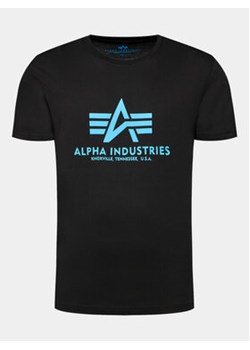 Alpha Industries T-Shirt Basic 100501 Czarny Regular Fit ze sklepu MODIVO w kategorii T-shirty męskie - zdjęcie 169225110