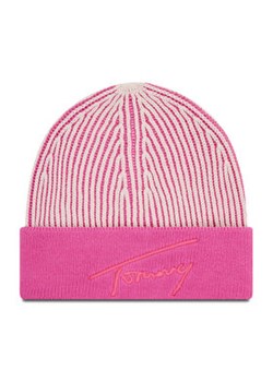 Tommy Jeans Czapka Tjw Logo Beanie AW0AW10713 Różowy ze sklepu MODIVO w kategorii Czapki zimowe damskie - zdjęcie 169230680