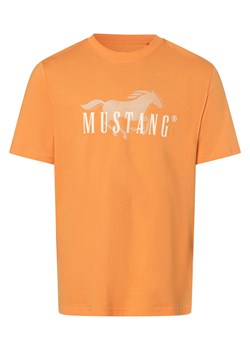 Mustang Koszulka męska - Austin Mężczyźni Bawełna pomarańczowy nadruk ze sklepu vangraaf w kategorii T-shirty męskie - zdjęcie 169233571