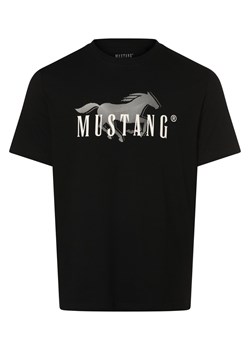 Mustang Koszulka męska - Austin Mężczyźni Bawełna czarny nadruk ze sklepu vangraaf w kategorii T-shirty męskie - zdjęcie 169233573