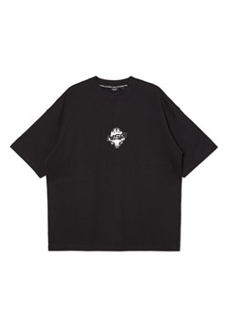 Cropp - Czarna koszulka z nadrukami - czarny ze sklepu Cropp w kategorii T-shirty męskie - zdjęcie 169234704
