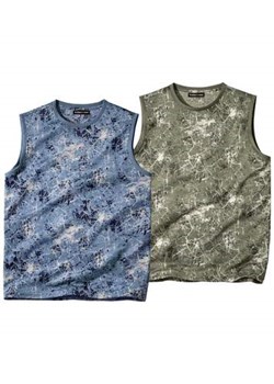 Zestaw 2 koszulek bez rękawów w stylu moro ze sklepu Atlas For Men w kategorii T-shirty męskie - zdjęcie 169235254