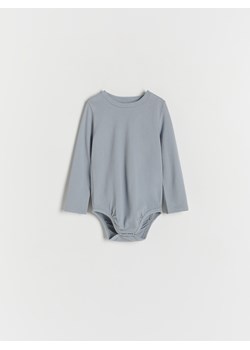 Reserved - Strukturalne body - niebieski ze sklepu Reserved w kategorii Body niemowlęce - zdjęcie 169235352