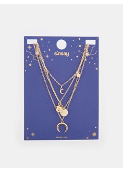 Sinsay - Naszyjniki 4 pack - złoty ze sklepu Sinsay w kategorii Naszyjniki - zdjęcie 169236280