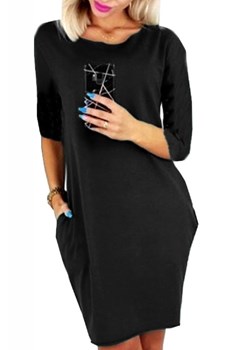 Sukienka TABRELDA BLACK ze sklepu Ivet Shop w kategorii Sukienki - zdjęcie 169237111