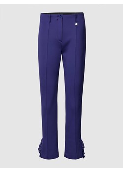 Spodnie materiałowe o kroju slim fit z przyszytym kantem ze sklepu Peek&Cloppenburg  w kategorii Spodnie damskie - zdjęcie 169237530