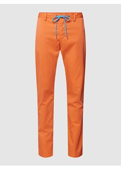 Spodnie materiałowe o kroju regular fit z tunelem model ‘JUMP’ ze sklepu Peek&Cloppenburg  w kategorii Spodnie męskie - zdjęcie 169237551