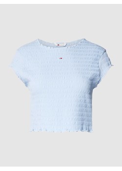 T-shirt krótki z falistym dołem ze sklepu Peek&Cloppenburg  w kategorii Bluzki damskie - zdjęcie 169237632