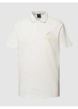 Koszulka polo z wyhaftowanym motywem z logo ze sklepu Peek&Cloppenburg  w kategorii T-shirty męskie - zdjęcie 169239281