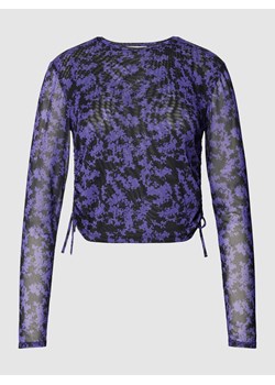 Bluzka z długim rękawem i bocznymi wiązaniami ze sklepu Peek&Cloppenburg  w kategorii Bluzki damskie - zdjęcie 169239321