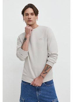 Superdry bluza męska kolor szary gładka ze sklepu ANSWEAR.com w kategorii Bluzy męskie - zdjęcie 169242794
