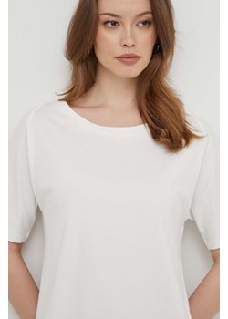 Geox t-shirt bawełniany W4510A-T3091 W T-SHIRT damski kolor biały ze sklepu ANSWEAR.com w kategorii Bluzki damskie - zdjęcie 169243552