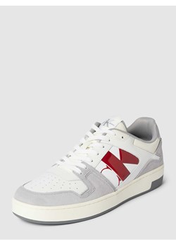 Sneakersy skórzane z obszyciem w kontrastowym kolorze ze sklepu Peek&Cloppenburg  w kategorii Buty sportowe męskie - zdjęcie 169246972