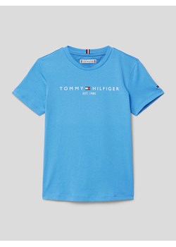 T-shirt z nadrukiem z logo model ‘ESSENTIAL’ ze sklepu Peek&Cloppenburg  w kategorii T-shirty chłopięce - zdjęcie 169247003