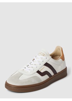 Sneakersy skórzane z obszyciem w kontrastowym kolorze model ‘Cuzima’ ze sklepu Peek&Cloppenburg  w kategorii Buty sportowe damskie - zdjęcie 169247090