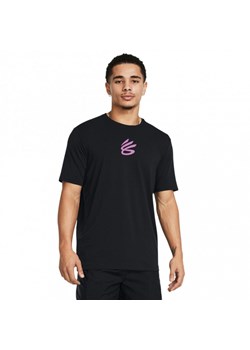 Męska koszulka do koszykówki Under Armour Curry Girl Dad Tee - czarna ze sklepu Sportstylestory.com w kategorii T-shirty męskie - zdjęcie 169247703