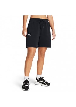 Damskie spodenki dresowe Under Armour UA Essl Flc Relax BF Short - czarne ze sklepu Sportstylestory.com w kategorii Szorty - zdjęcie 169247853