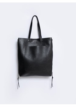 Shopperka damska z zamkami czarna Bejsa 906 ze sklepu Big Star w kategorii Torby Shopper bag - zdjęcie 169249591