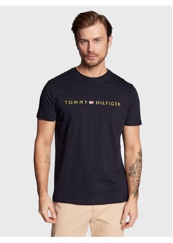 Tommy Hilfiger T-Shirt Cn SS Logo UM0UM01434 Granatowy Regular Fit ze sklepu MODIVO w kategorii T-shirty męskie - zdjęcie 169251813