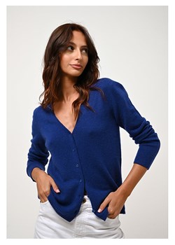 AUTHENTIC CASHMERE Kaszmirowy kardigan &quot;Chalais&quot; w kolorze niebieskim ze sklepu Limango Polska w kategorii Swetry damskie - zdjęcie 169253050