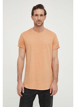 G-Star Raw t-shirt bawełniany x Sofi Tukker męski kolor pomarańczowy gładki ze sklepu ANSWEAR.com w kategorii T-shirty męskie - zdjęcie 169253414