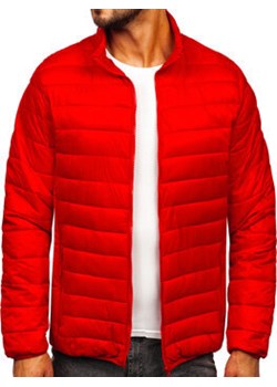 Czerwona pikowana przejściowa kurtka męska Denley 5M703 ze sklepu Denley w kategorii Kurtki męskie - zdjęcie 169253854