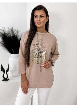 bluzka zacian beżowa one size ze sklepu UBRA w kategorii Bluzki damskie - zdjęcie 169254650