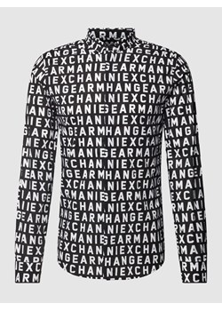 Koszula casualowa o kroju slim fit ze wzorem z logo na całej powierzchni model ‘ZNEAZ’ ze sklepu Peek&Cloppenburg  w kategorii Koszule męskie - zdjęcie 169255141