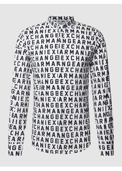 Koszula casualowa o kroju slim fit ze wzorem z logo na całej powierzchni model ‘ZNEAZ’ ze sklepu Peek&Cloppenburg  w kategorii Koszule męskie - zdjęcie 169255264