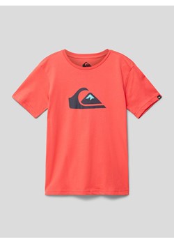 T-shirt z nadrukiem z logo ze sklepu Peek&Cloppenburg  w kategorii T-shirty chłopięce - zdjęcie 169255351