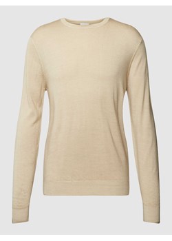 Sweter wełniany z okrągłym dekoltem ze sklepu Peek&Cloppenburg  w kategorii Swetry męskie - zdjęcie 169255390
