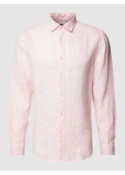 Koszula casualowa o kroju tailored fit z wyhaftowanym logo ze sklepu Peek&Cloppenburg  w kategorii Koszule męskie - zdjęcie 169255783