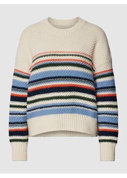 Sweter z dzianiny w paski ze sklepu Peek&Cloppenburg  w kategorii Swetry damskie - zdjęcie 169255870