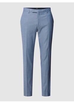 Spodnie do garnituru o kroju extra slim fit z fakturowanym wzorem model ‘Gun’ ze sklepu Peek&Cloppenburg  w kategorii Spodnie męskie - zdjęcie 169256053