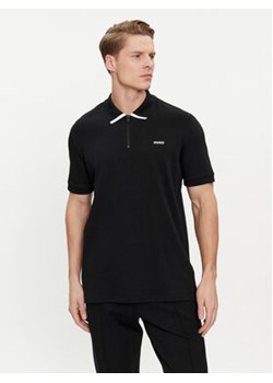 Hugo Polo Dalomino 50511721 Czarny Regular Fit ze sklepu MODIVO w kategorii T-shirty męskie - zdjęcie 169283630
