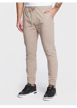 Solid Joggery 21103814 Beżowy Slim Fit ze sklepu MODIVO w kategorii Spodnie męskie - zdjęcie 169283952
