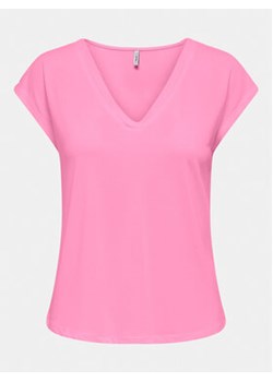 ONLY T-Shirt Free 15287041 Różowy Regular Fit ze sklepu MODIVO w kategorii Bluzki damskie - zdjęcie 169284093