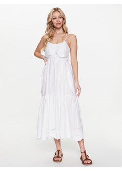 TWINSET Sukienka letnia 231TT2300 Biały Regular Fit ze sklepu MODIVO w kategorii Sukienki - zdjęcie 169284930